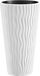 Prosperplast Bloempot Buiten Hoog Rond Sandy Slim 35cm WIT