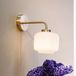 Dyberg Larsen Arp Applique Murale Ø15 Opal/Brass