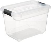 5Five Opbergkist met deksel - Solutions Box - 6.5 liter - 29x19x19 cm - kunststof - transparant