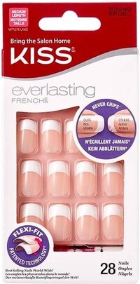 Kiss Gellak Everlasting French Nail Kit - Infinite - Kunstnagels - Nepnagels