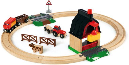 BRIO Treinset met boerderij - 33719 | Hout | 3+ jaar