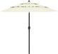 vidaXL Parasol 3-laags met aluminium paal 2,5 m zandkleurig