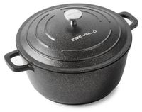 Fonte Stoofpan met Deksel en Antiaanbaklaag, 28 cm