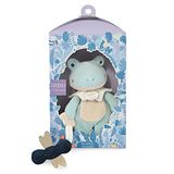 Doudou et Compagnie - La Colline aux Oiseaux - Mijn kleine kikker - knuffeldier kikker - amandel - 27 cm - cadeau geboorte - mooie nestdoos - DC4052