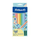 Pelikan® Houten stiften, 12 stuks, pastel, grafiet 3 mm