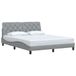 vidaXL Bedframe Lichtgrijs Stof 160x200 cm