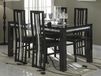 Table à manger REBECCA 190 cm noir laqué brillant