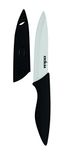 Excelsa Utility mes met lemmetbescherming, keramiek, zwart/wit, lemmet 12,5 cm