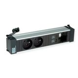 Bachmann POWER FRAME M 2xUTE 1xCM 1xUSB A/C 22W 0,2m GST18
