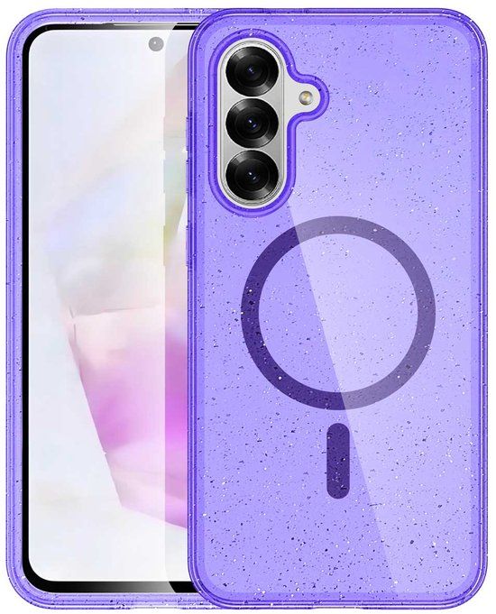 imoshion Sparkle Backcover met MagSafe voor de Samsung Galaxy A36 - Glitter Paars