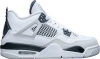 Nike Air Jordan 4 Retro Military Black (GS) Sneakers Unisex Leer Zwart Maat 37.5