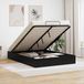 Prolenta Maison Exclusive - Structure de lit style ottoman, finition noir imitation chêne, dimensions 120 x 200 cm