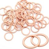 Merkloos / Sans marque Dailygoods - Koperen afdichtringen, sluitringen, 50 stuks, M14 x 18 x 1