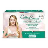 COTTON SOUND Lippenbeschermer met katoen, 40 stuks, 100% hydrofiel katoen, anatomisch gevouwen in zakken, hypoallergeen, dermatologisch getest, maximale absorptie, gemaakt in Italië