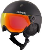 SINNER Titan Visor Skihelm - Mat Zwart - Unisex - Maat S (52-54cm)