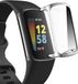 By Qubix Qubix - Geschikt voor Fitbit Charge 5 - Fitbit Charge 6 TPU case (volledig beschermd) - Zilver