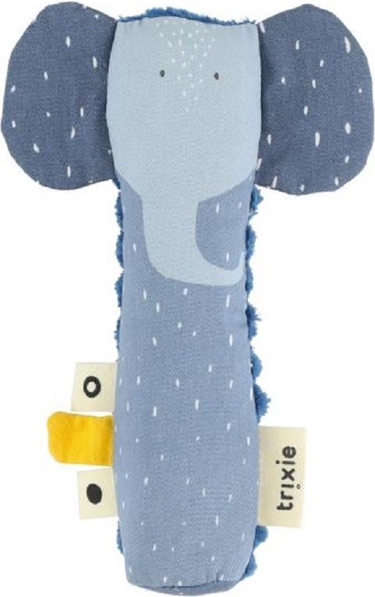 TRIXIE knijprammelaar Mrs. Elephant 16 x 5,5 cm katoen blauw