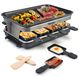OEM Raclettegrill voor 8 personen, inclusief 8 pannetjes, 1500 watt