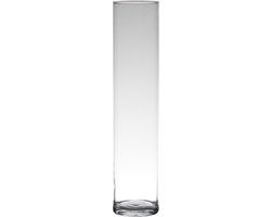 Hakbijl Glass Cylinder Vase - 9x50cm - Transparent Glass - Indoor Use