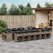 Prolenta Maison Exclusive 17-delige tuinset voor buiten, met kussens, grijs, van polyrotan