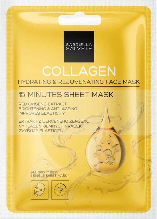 Gabriella Salvete - Hydrating & Rejuvenating Sheet Face Mask Collagen - 1 stuk(s)