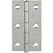 Vormann Charnière en acier avec tige en laiton, rectangulaire, 60 x 34 mm