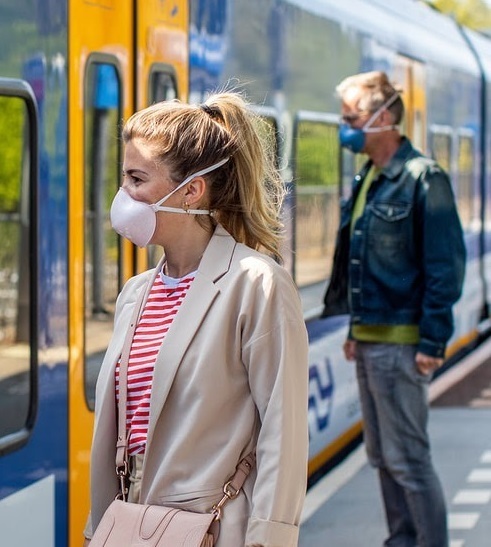 dnl Koziol community mask - mondkapje herbruikbaar pink