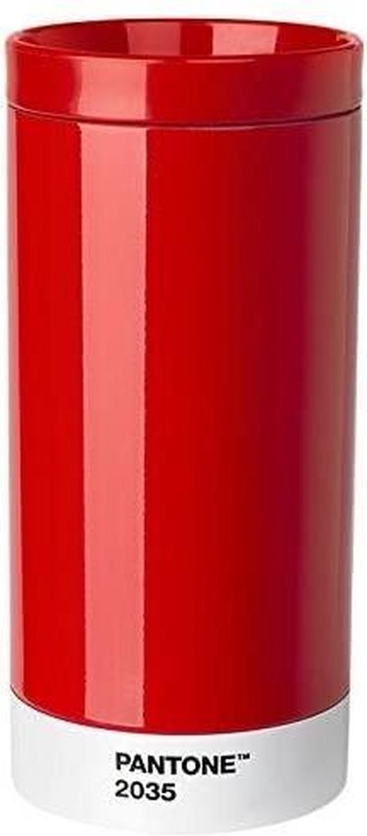 Copenhagen Design Pantone Drinkbeker - To Go - RVS - 430 ml - Red 2035 C