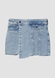 s.Oliver Enfants Jupe ligne A Bleu Coton