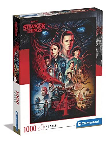 Clementoni Puzzels voor volwassenen, Puzzel 1000 Stukjes Stranger Things, 14-99 jaar - 39686