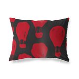 BonaMaison Rood-Zwart Decoratieve Kussensloop, Kussenhoezen Bank, Decoratieve Kussenhoesjes, Kussensloop; Sofa, Slaapkamer, Kantoor, Auto 45x60 Cm - Ontworpen en vervaardigd in Turkije