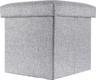 Intirilife Opvouwbaar krukje 30x30x30 cm ALASKA GREY