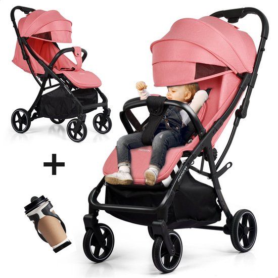 Memores Plooibuggy Roze