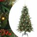 vidaXL Sapin de Noël artificiel articulé avec 150 LED Vert 150 cm PE et PVC