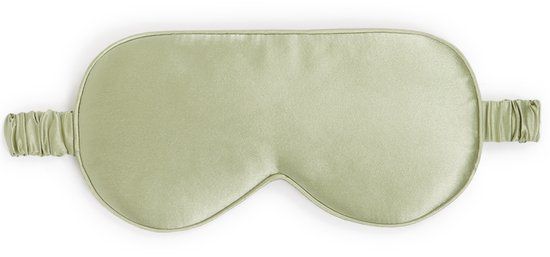 Dore & Rose Slaapmasker - Oogmasker - Zijden Slaapmasker Voor Mannen en Vrouwen - Deep Sleep Mask - Eye Mask - Verduisterend - Wallen - Olive - Nº 81 Lueur d'olive