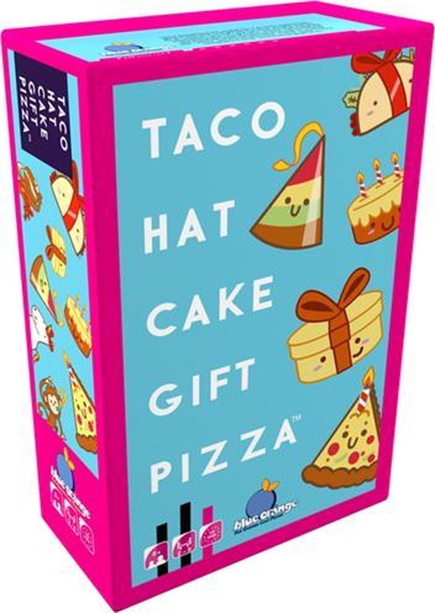 Blue Orange Gaming Taco Hat Cake Gift Pizza