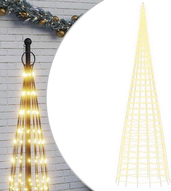 vidaXL LED-kerstboom 3000 LEDs Warm Wit 800 cm
