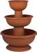 FORM-PLASTIC Pot de fleur cascade avec 3 pots de fleur H57.5cm D24/35/40cm terre cuite