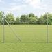 vidaXL Euro-hek met grondbevestiging 10 x 1,6 m gegalvaniseerd staal