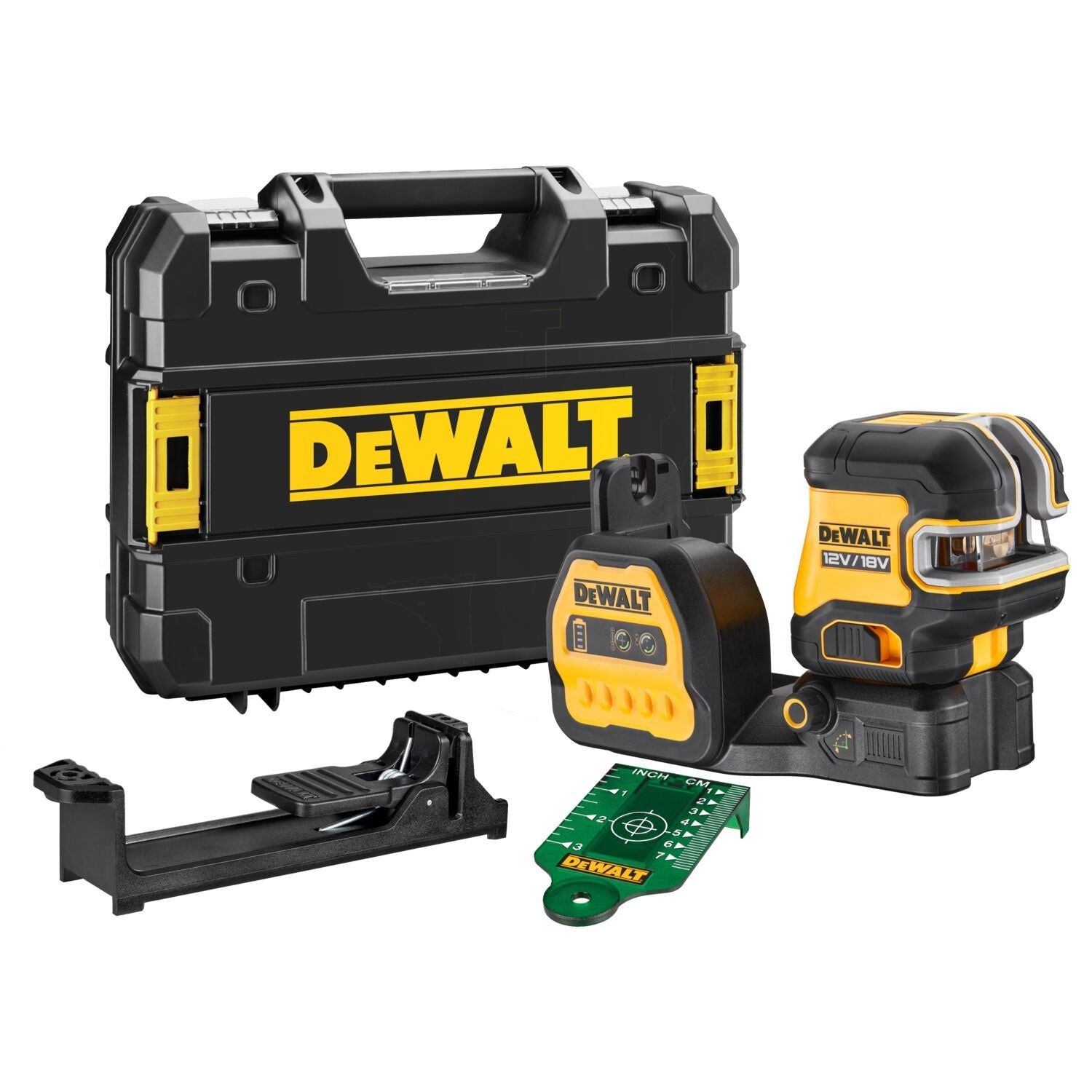 DeWalt DCE825NG18 Zelfnivellerende 5-punt + Kruislijnlaser - Groen 12V/18V Basic Body in TSTAK