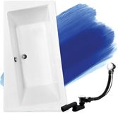 Badland INFINITY hoekbad 170 x 110 cm links wit