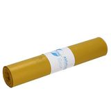 Afvalzakken van gerecyclede LDPE/LLDPE 120 l, geel, 25 stuks/rol