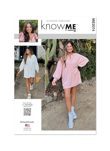 KNOW ME ME2074R5 Misses' Dress and Romper Sewing Pattern - Alissah Threads R5 (Sizes 14-16-18-20-22)