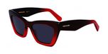 Ferragamo SF929SN Lunettes de soleil Femme Rouge Plastique 55/17/145