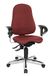 Topstar SI59UG27, Sitness 10 ergonomische bureaustoel, bureaustoel, incl. in hoogte verstelbare armleuningen, bekleding bordeaux/rood