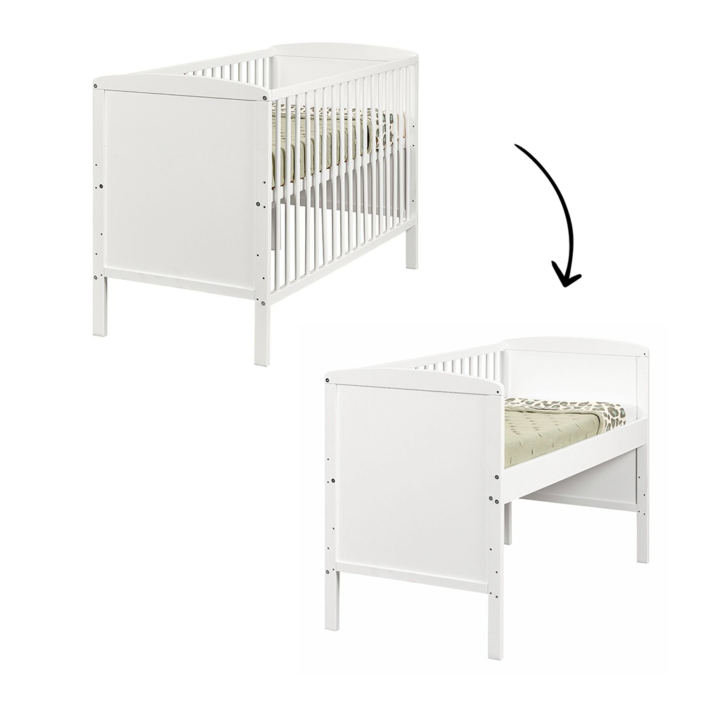 Colorfull Home Collection Colorfull Home Meegroei Ledikant/Co-sleeper Lya2 Beuken White 60x120