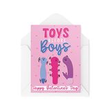 Galentine's Day Cards - Speelgoed Voor Jongens - Brutale Beste Vriend Kaarten - Bestie Card - Anti-Valentijnsdag - Grappige Kaarten - Girly Card CBH1592