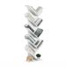 Furinno Boomboekenplank 9-laags vloerstaande boom boekenkast, wit