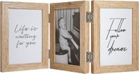 Henzo Fotolijst Piano Triple Swing Portrait Collagelijst voor 3 foto's Naturel