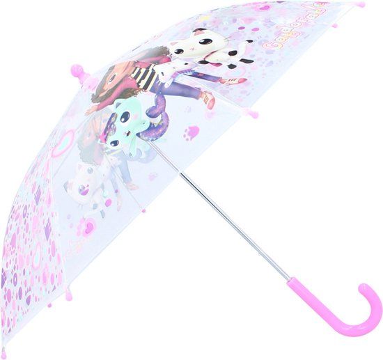 4KidsOnly Gabby's Dollhouse Paraplu - Rainy Days - Paars